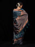Vishesh Blue Fluorite Saree with Blouse Fabric